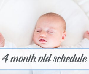 4 month old breastfeeding schedule