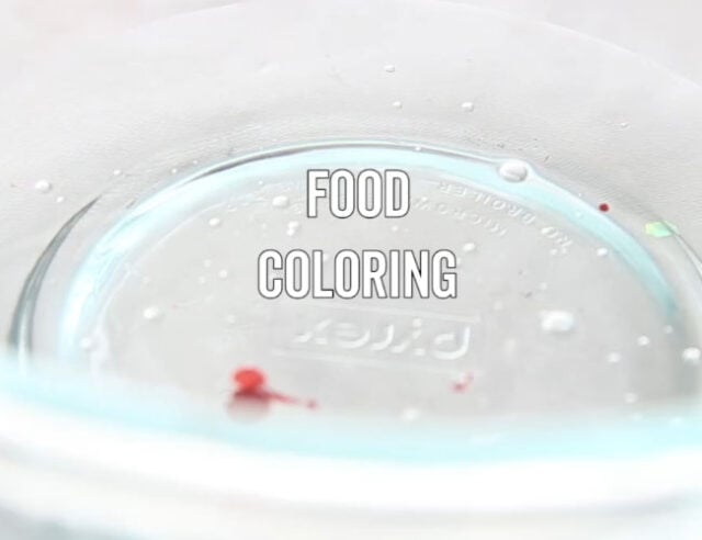 Add Food Coloring to Bowl