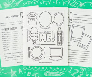 All About Me Worksheet