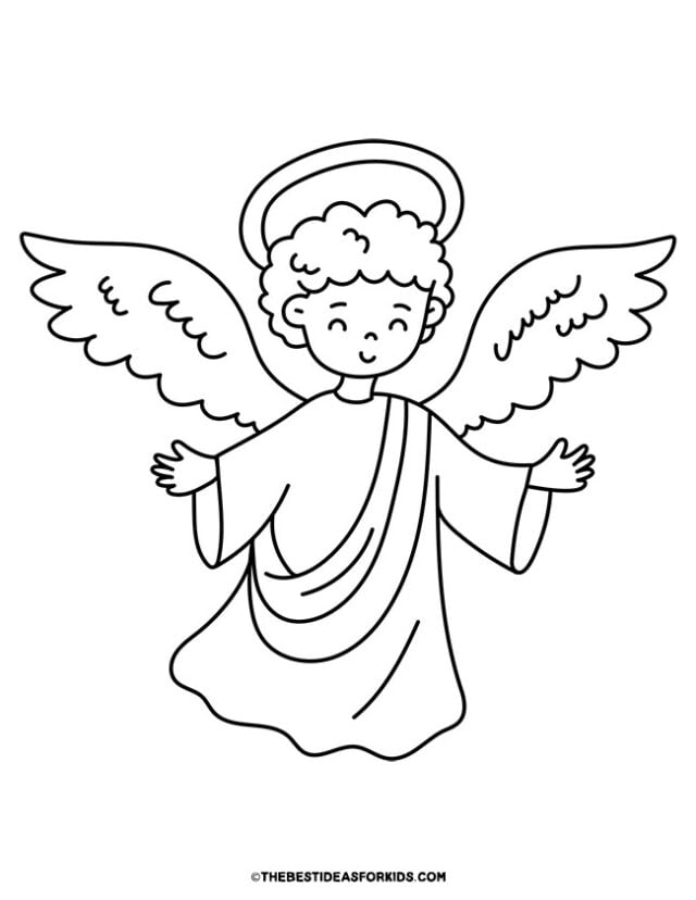 angel coloring page