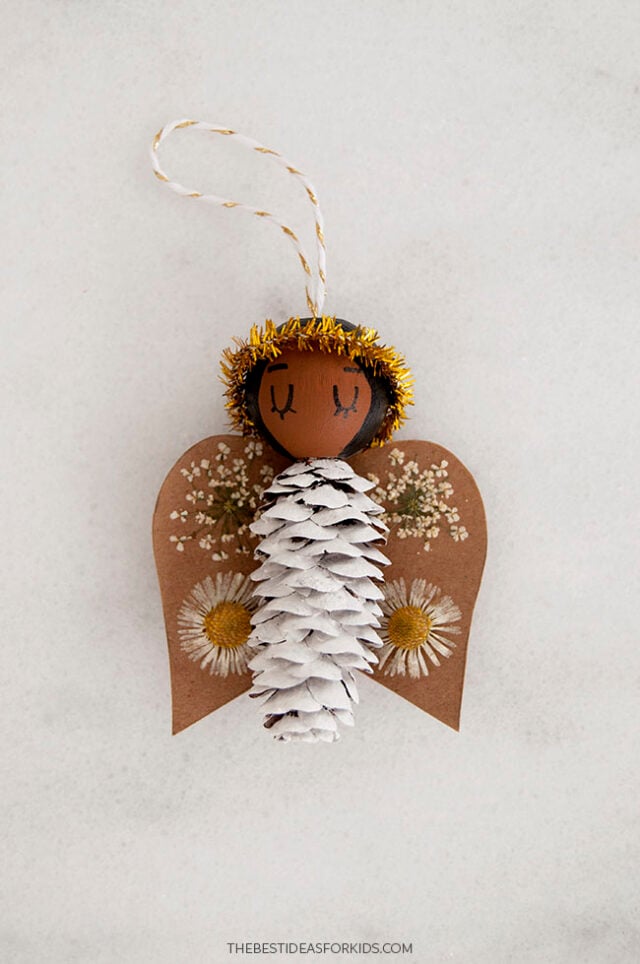 Angel Pinecone Ornament