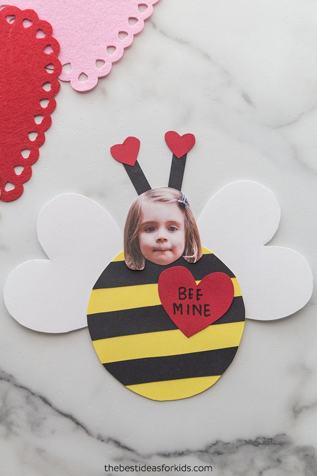 Bee Valentine Craft for Kids