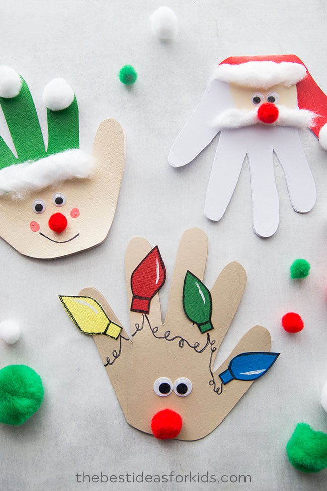 Christmas Handprint Cards