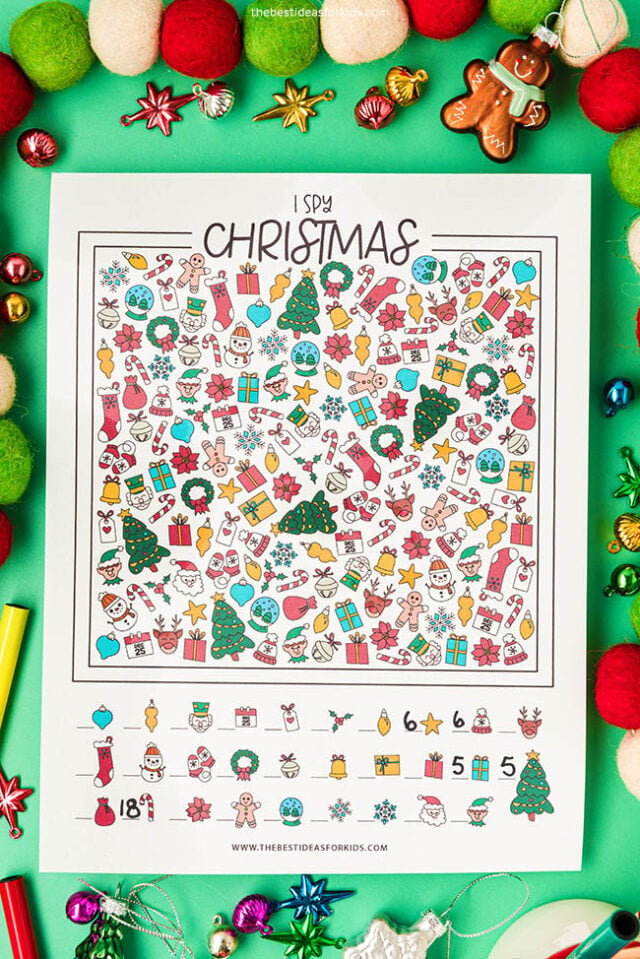 Christmas I Spy Printable