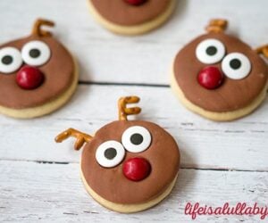 Reindeer Sugar Cookies for Christmas