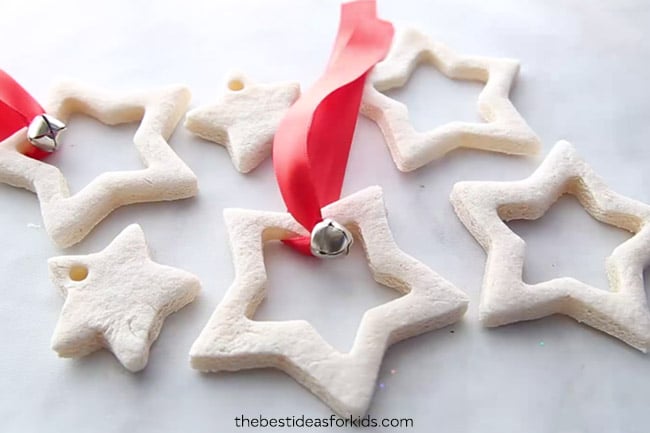 Christmas Star Salt Dough Ornaments