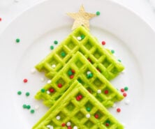 Christmas Tree Waffles