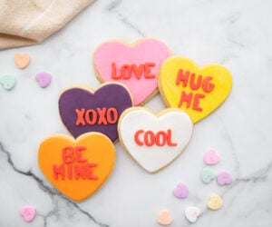 Conversation Heart Cookies