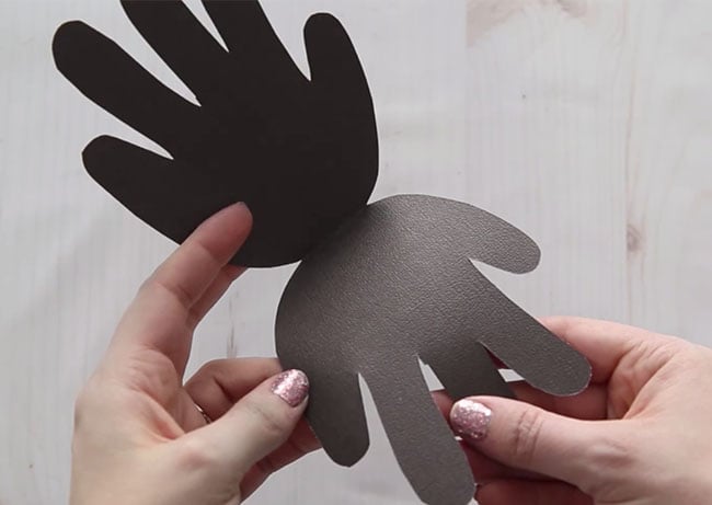 Cut out Sheep Handprint Card