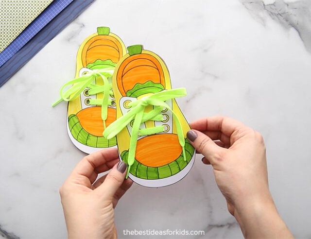 DIY Shoe Tying Activity