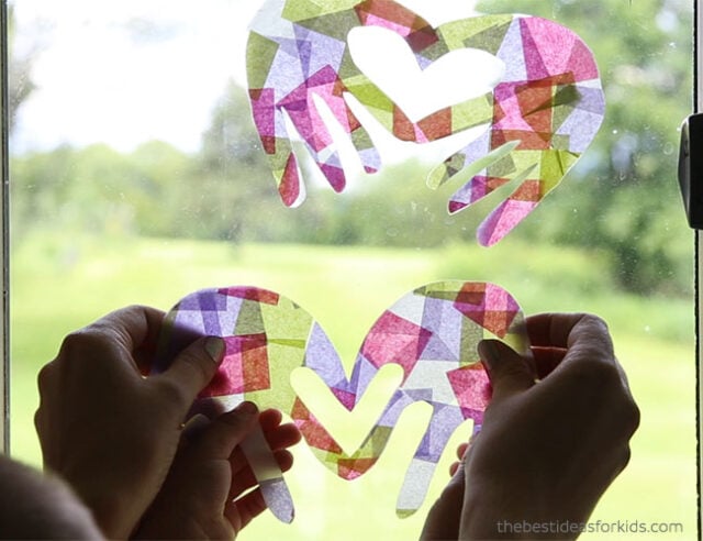 DIY Suncatcher with Handprints