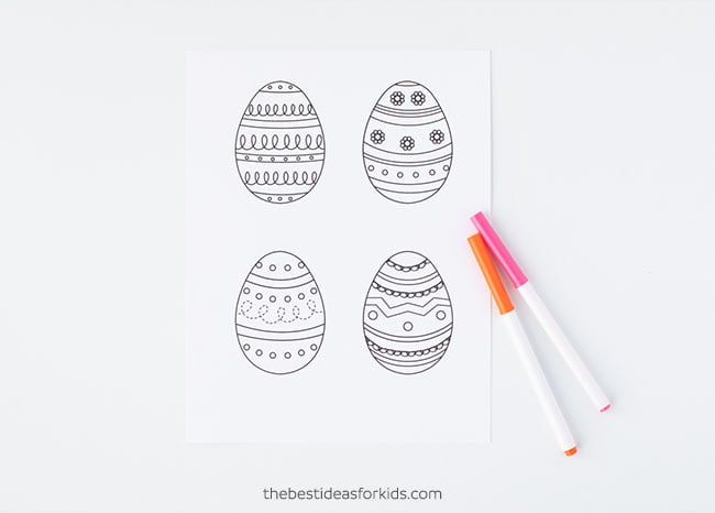 Easter Egg Template Printable