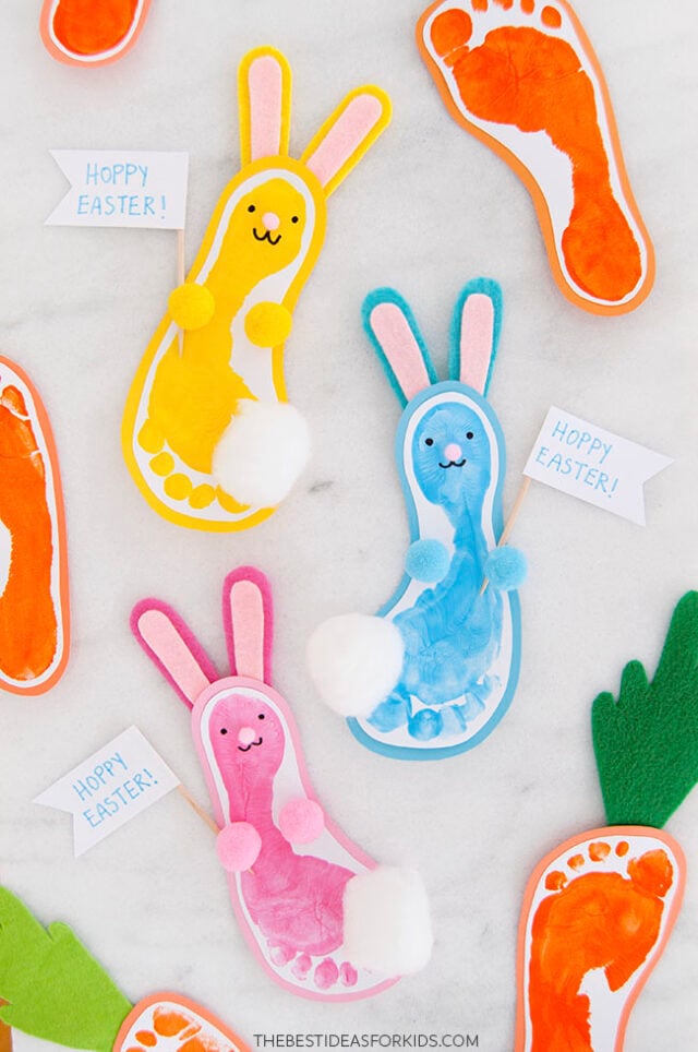 Easter Footprint Crafts