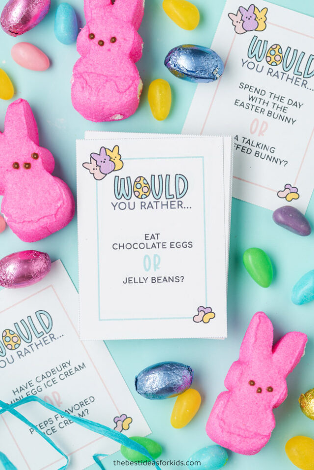 Easter Would You Rather Printable Cards