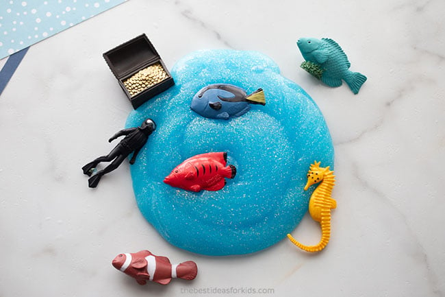 Easy Ocean Slime for Kids