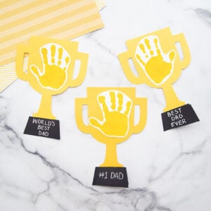 Father's Day Handprint Trophy