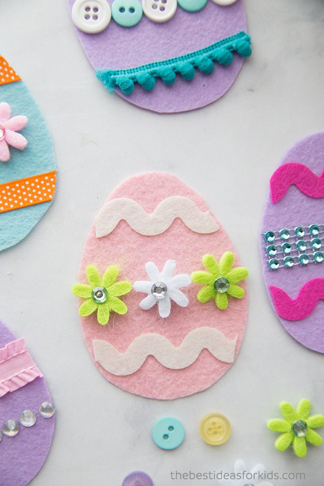 Felt Easter Eggs Craft