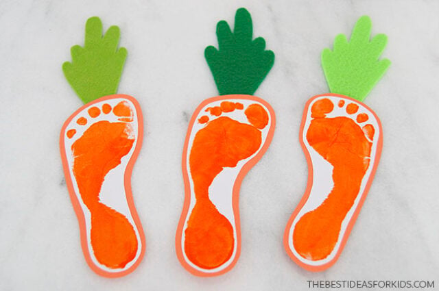 Finished footprint carrots