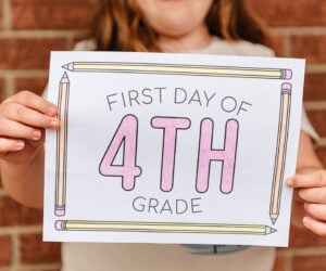 First Day of School Printable