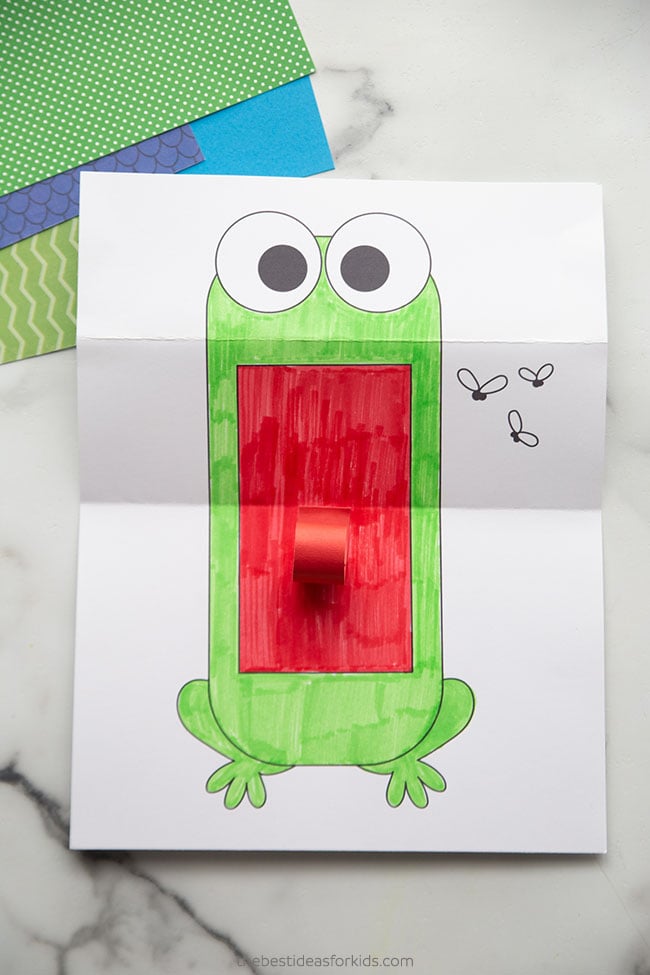 Folding Surprise Frog Paper