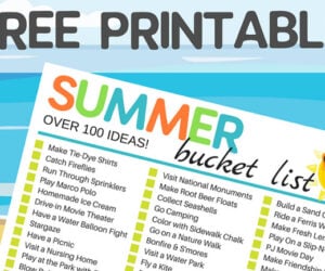 Free Printable Summer Bucket List