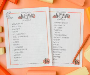 Halloween Word Scramble