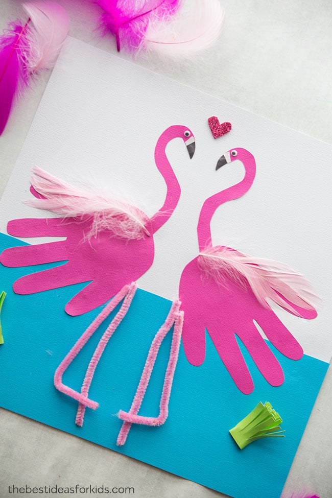 Handprint Flamingo