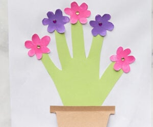 Handprint Flower Card