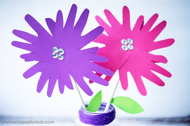 Handprint Flowers Craft for Kids