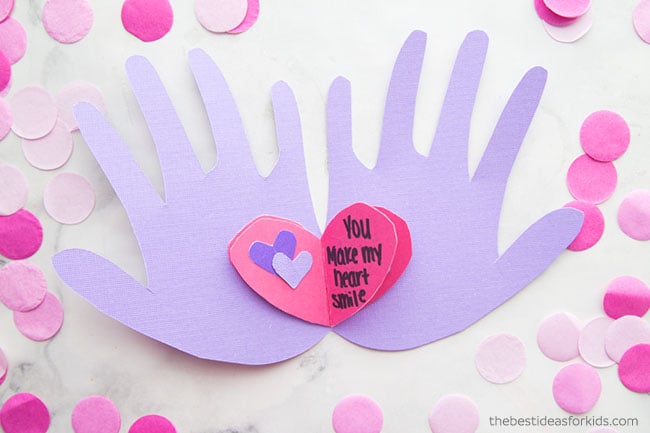 Handprint Valentine Card