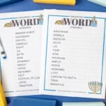 Hanukkah Word Scramble