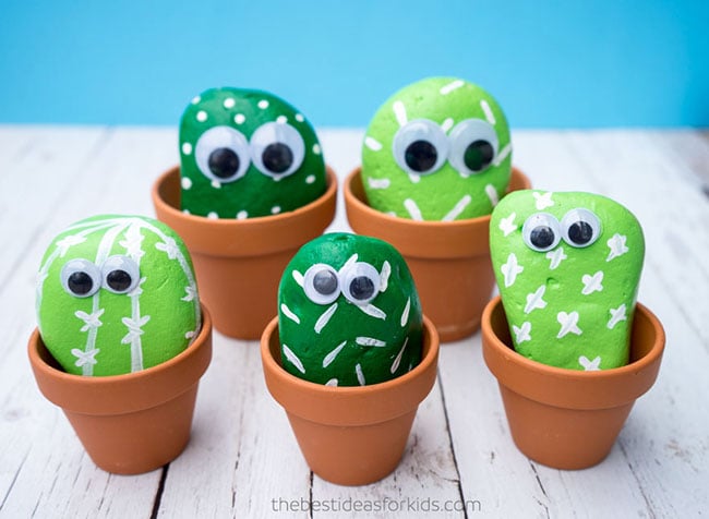 How to make DIY cactus rocks