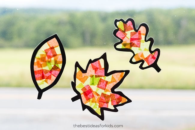 Leaf Suncatcher Craft