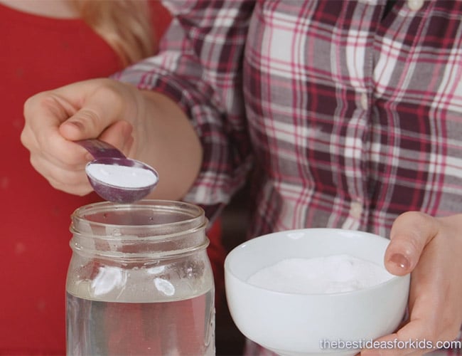 Make Borax Crystal Hearts