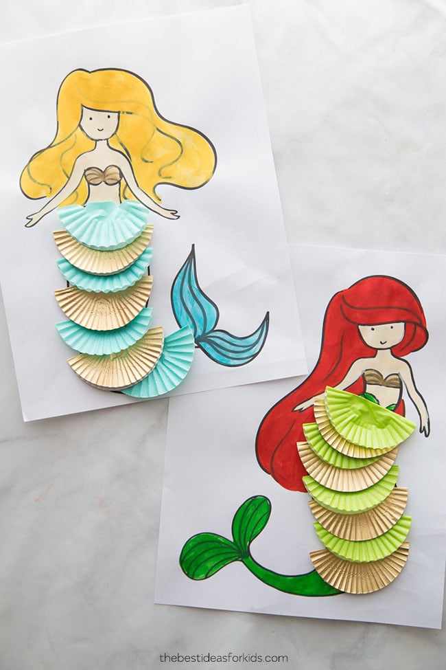 Mermaid Coloring Sheets