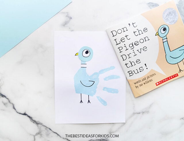 Mo Willems Handprint Pigeon Craft