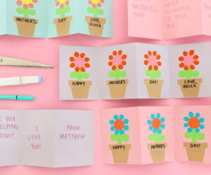 Mother's Day Fingerprint Flower Card cover