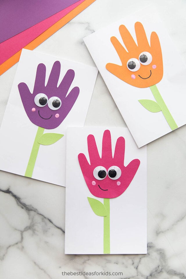 Mother's Day Handprint Flower Card