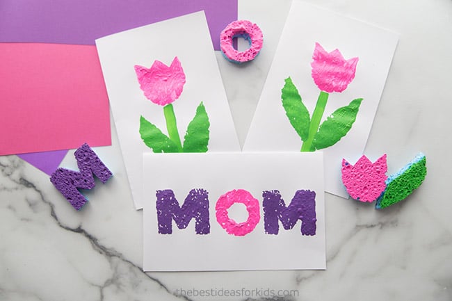 Mother's Day Sponge Prints