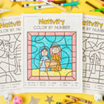 Nativity Color by Number