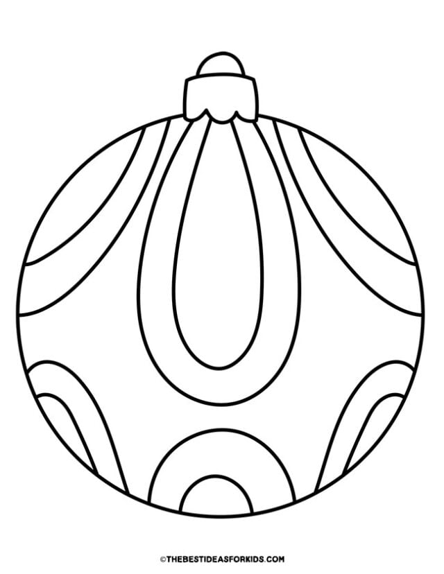 ornament design coloring page