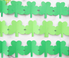 paper shamrock chain