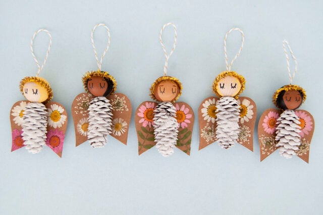 Pine Cone Angel Ornament cover