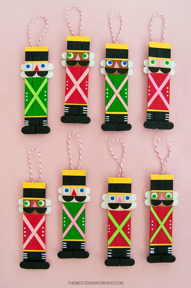 Popsicle Stick Nutcracker Craft