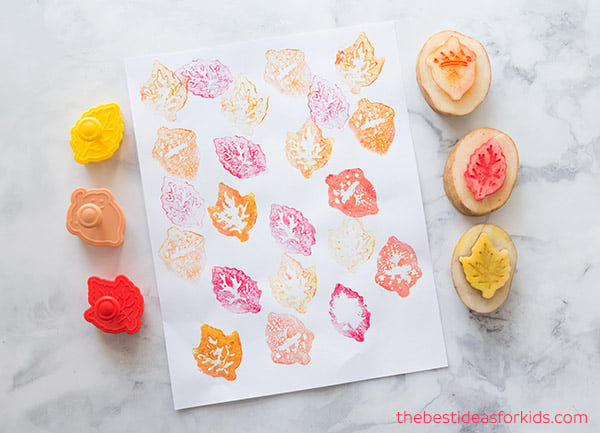 How to Make a Potato Stamp - Potato Stamping