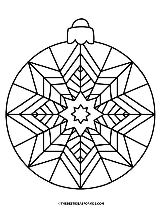 pretty ornament coloring page