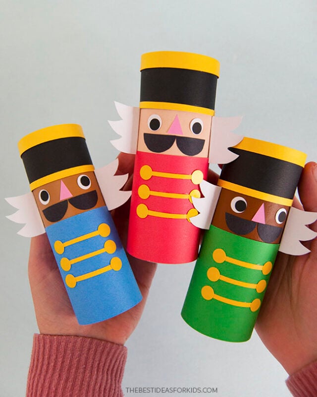 Recycled Toilet Paper Roll Nutcracker