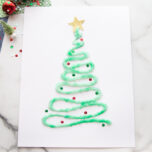 Salt Painted Christmas Trees