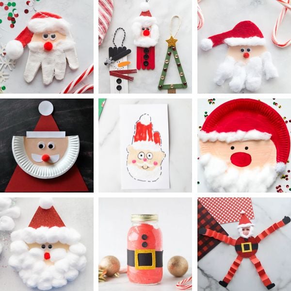 Santa Crafts for Kids