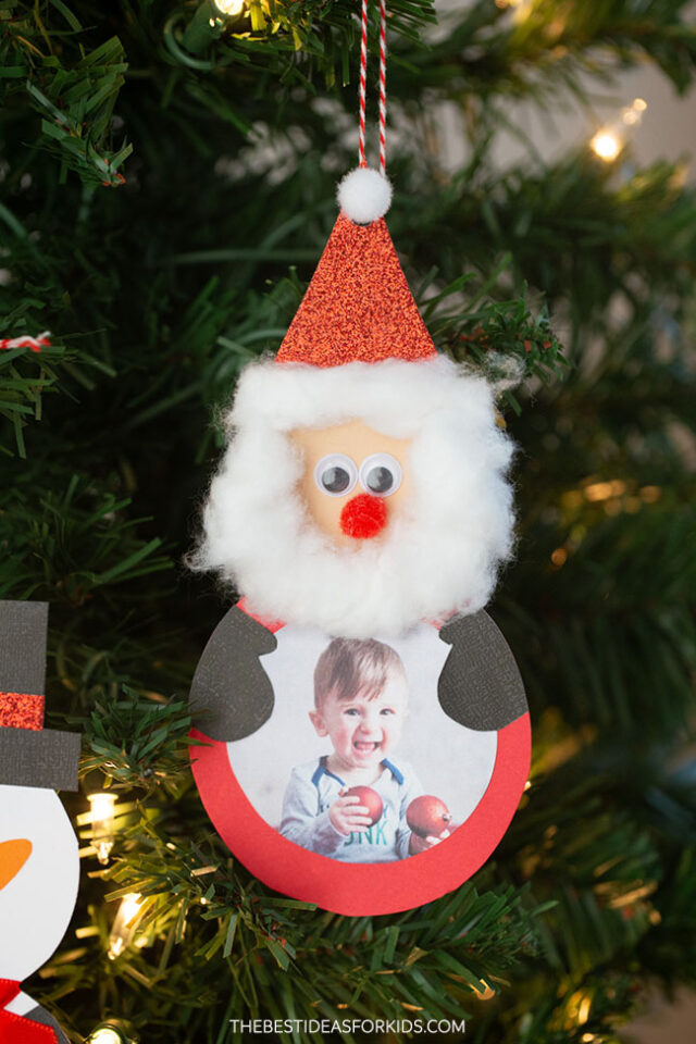 Santa Paper Ornament